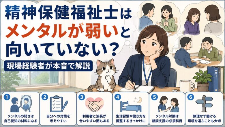 精神保健福祉士はメンタルが弱いと向いていない？現場経験者が本音で解説