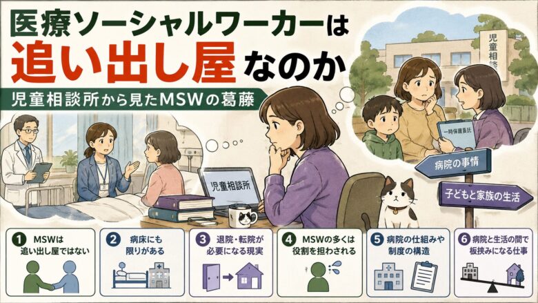 医療ソーシャルワーカーは追い出し屋なのか|児童相談所から見たMSWの葛藤